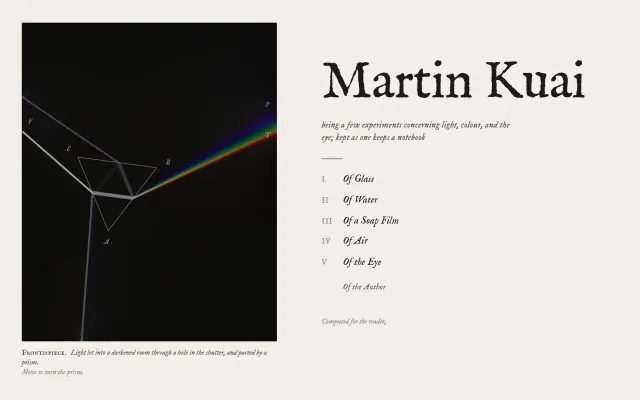 A book of light